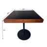 Mesa Café Bar em Mdf e Madeira Maciça 65cm X 65cm - 2