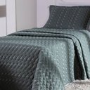 Ver imagem 4 de Cobre Leito Bordado 400 Fios Heitor Solteiro 100% Poliéster - Verde Militar
