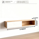 Ver imagem 5 de Rack Suspenso Tower 136cm para TV Byhouse