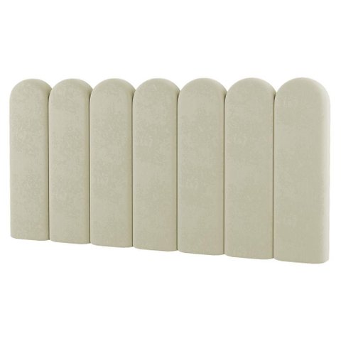 Painel Cabeceira Cama Box Casal Lana 140cm Sintético Bege - Desk Design