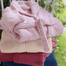 Roupao de Microfibra Atualle Tamanho Único Adulto Fleece Aveludado Extra Macio:vermelho/único - 7