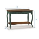 Ver imagem 5 de Aparador para Sala com Pés Luis Xv Gaveta e Prateleira 1019p Linz Móveis - Verde Musgo/imbuia