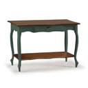 Ver imagem 2 de Aparador para Sala com Pés Luis Xv Gaveta e Prateleira 1019p Linz Móveis - Verde Musgo/imbuia