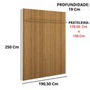 Ver imagem 4 de Painel para Tv até 75 Polegadas Bali 1.9 Ripado C/ Prateleira Decoração de Ambientes Lukaliam Móveis