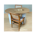 Ver imagem 2 de Mesa de Jantar Organica Ayla 244x137cm Base em Laca Tampo Carvalho Malva