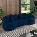 Ver imagem 1 de Sofá Living Decorativo Salinas 4 ou mais Lugares com Almofadas 270cm Modulado Veludo Azul G33- Gran