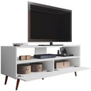Ver imagem 3 de Rack Bancada para Tv Sala de Estar 136cm Serena M05 Branco - Inoviza