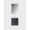 Ver imagem 7 de Gabinete para Banheiro com Cuba e Espelheira 60cm Mdf Grafite Dubai - On Móveis
