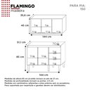 Ver imagem 4 de Cozinha Completa Gabinete e Armário Aéreo Flamingo 150 Cozimax Nude/jequitiba