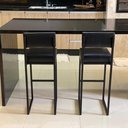 Ver imagem 3 de Kit 3 Banqueta Banco Estilo Industrial para Balcão Moderna Preto