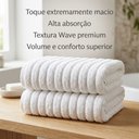 Ver imagem 6 de Jogo de Toalha Banho Banhão Premium Wave 2 Peças 100% Algodão Super Macio Premium Casa Dona