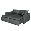 Ver imagem 2 de Sofá Cama Retrátil em Madeira Eucalipto e Veludo 210cm Uruguai