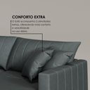 Ver imagem 7 de Sofá Cama Retrátil em Madeira Eucalipto e Veludo 210cm Uruguai