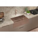Ver imagem 2 de Cuba Semi Encaixe com Válvula Primaccore Farm Sink Rose - Debacco