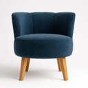 Ver imagem 4 de Kit 2 Poltronas para Sala Pequena Base em Madeira Suporta 120 Kg Tecido Veludo Premium