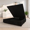 Ver imagem 1 de Base Box Baú King Bipartida Suede 1,93x2,03