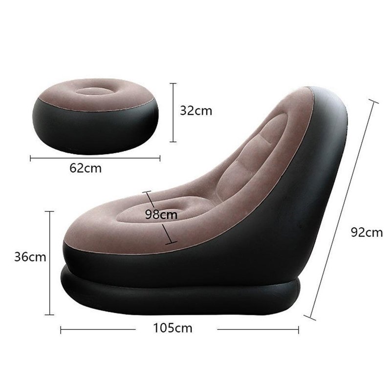 Poltrona Inflável Ultra Lounge com Puff - 3