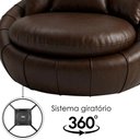 Ver imagem 6 de Poltrona Decorativa Safira Base Giratoria Courino Tcs 721 Moll