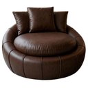 Ver imagem 1 de Poltrona Decorativa Safira Base Giratoria Courino Tcs 721 Moll