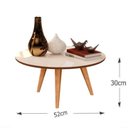 Ver imagem 3 de Mesa Mesinha Centro Dubai Off White/freijó