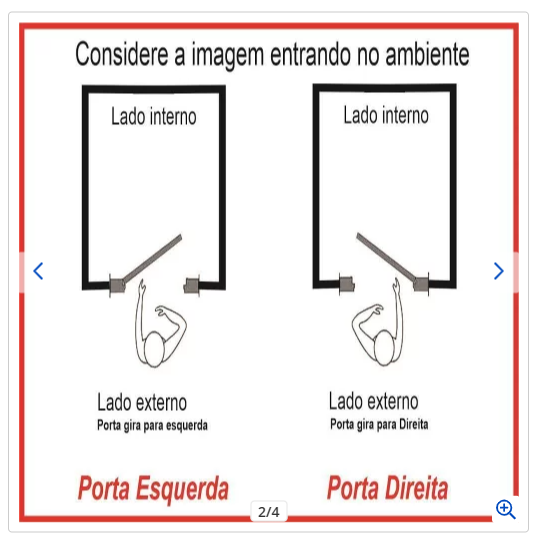 Porta Pivotante de Alumínio Lado Esquerda Medidas: 210 X 100 - 2