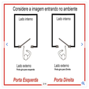 Ver imagem 2 de Porta Pivotante de Alumínio Lado Esquerda Medidas: 210 X 100
