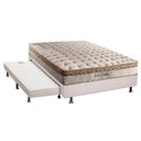 Ver imagem 1 de Cama Box c/Auxiliar Casal: Colchão Paropas MasterPocket Eco Linho + Base CRC Courano Branco(138x188