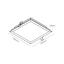 Ver imagem 3 de Plafon LED Quadrado Embutir 16W 6000k 1280LM Branco Romalux 20cm