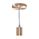 Ver imagem 1 de Pendente Tubo Cilindro Alumínio Cobre Escovado 4x6cm E27 St458