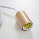 Ver imagem 3 de Pendente Tubo Cilindro Alumínio Cobre Escovado 4x6cm E27 St458