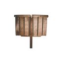 Ver imagem 1 de Lixeira Madeira Plástica Maciça Dupla 90 Litros Quadrada 100% Reciclada 1,5m / Lc-22c