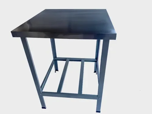 Ver imagem 5 de Mesa De Serviço Confeitaria Açougue Padaria 70x60 Tampo Inox