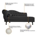 Ver imagem 6 de Kit Diva Recamier Juliana 160cm Lado Direito e 01 Poltrona Classic Linho Cinza Escuro - Amarena