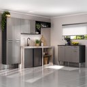 Ver imagem 1 de Armário de Cozinha Compacta Modulada Versatile Multimóveis Mp2302 C/ Balcão e Paneleiro