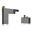 Ver imagem 2 de Armário de Cozinha Compacta Modulada Versatile Multimóveis Mp2302 C/ Balcão e Paneleiro