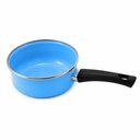Ver imagem 1 de Panela Papeiro Esmaltado Azul Bebê 800ml Cabo em Baquelite Panelinha Metallouça