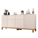 Ver imagem 3 de Balcão Buffet Sala de Jantar 179cm Lucca Off/Freijó C01 - Mpozenato