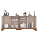 Ver imagem 6 de Balcão Buffet Sala de Jantar 179cm Lucca Off/Freijó C01 - Mpozenato