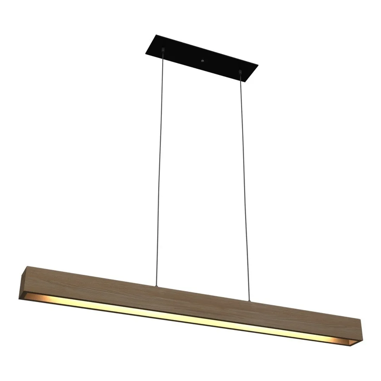 Pendente Retangular Moderno Suspenso 130cm Laminado Pendente Retangular Moderno Suspenso 130cm Laminado