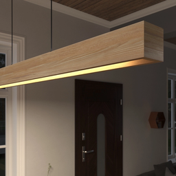 Pendente Retangular Moderno Suspenso 130cm Laminado - 8