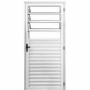 Ver imagem 2 de Porta de Giro Alumínio Branco Basculante Veneziana 04V Maxx - 210x90 - Direita