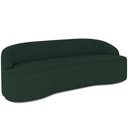 Ver imagem 1 de Sofá 4 Lugares Curvo Sala de Estar Living Lótus D02 Linho Verde Musgo 230 cm C-117 - Lyam Decor