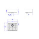Ver imagem 2 de Cuba de Cozinha Retangular 50x40x22 cm Suprema Black Matte - Deca Deca Cubas Inox