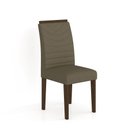 Ver imagem 4 de Mesa com 4 Cadeiras Duda 1,36 Imbuia/preto/capuccin - Móveis Arapongas Imbuia/preto/capuccino 02