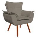 Ver imagem 2 de Kit Namoradeira 02 Poltronas Opala Suede Marrom Rato