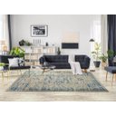 Ver imagem 2 de Tapete Sala 100x140 Cm Classico Oriental Reload Azul Claro