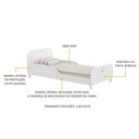 Ver imagem 3 de Mini Cama Multimóveis Rei/rainha para Colchão 150cmx70cm