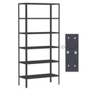 Ver imagem 1 de Estante Aço Dupla 176 Flex Amapa 6 Bandeja 40cm Preto