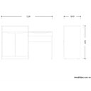 Ver imagem 5 de Penteadeira Escrivaninha Theo com Espelho Branco