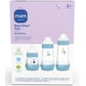 Kit com 3 Mamadeiras Easy Start Anticolica 130/260/320ml Mam Azul - 4